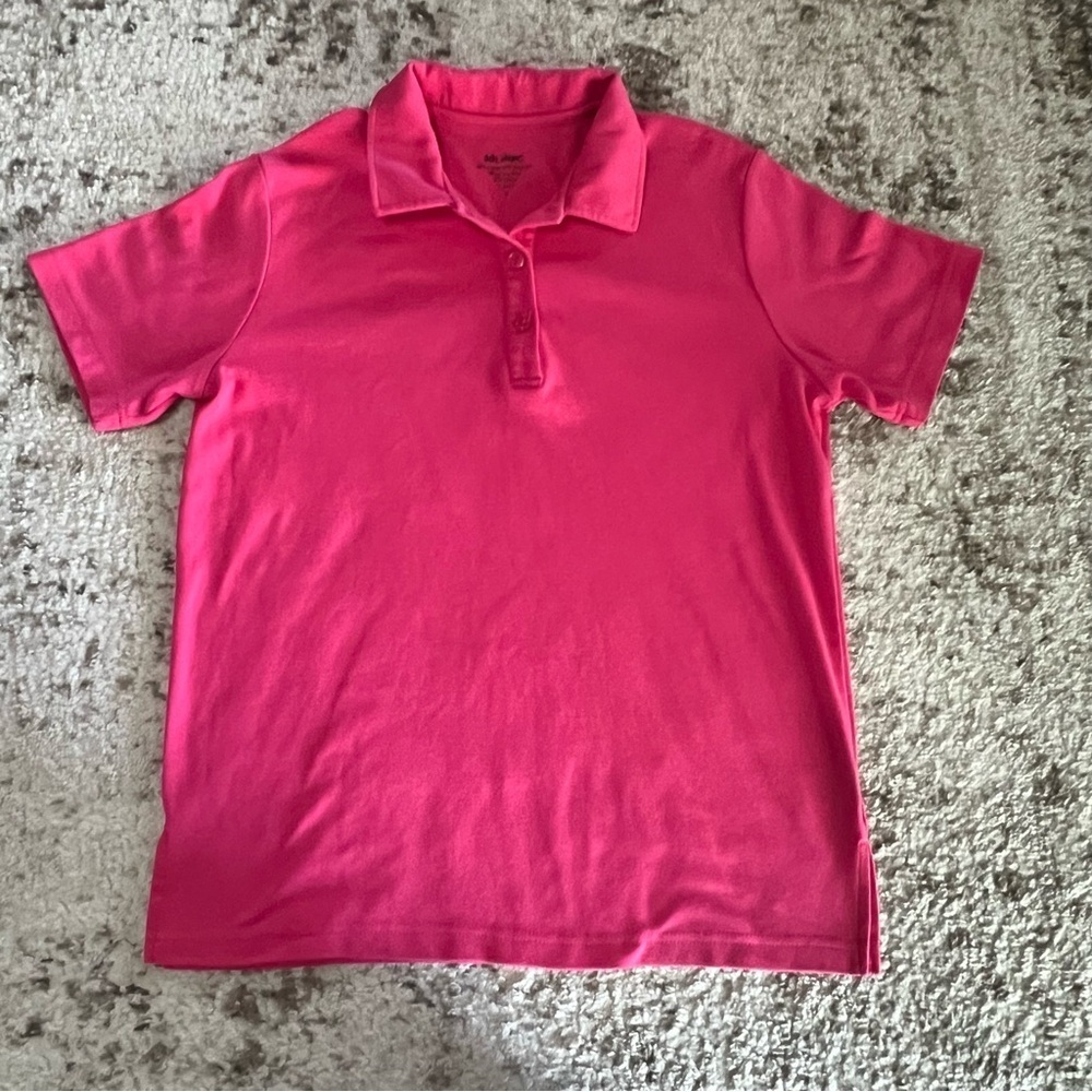 Vicki Wayne Women’s Pink Short Sleeve Polo Shirt size medium
